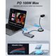 thumbnail image 3 of Docking USB-C QGeeM KCH101 10 en 1 Dual 4K 60 Hz 100 W PD, 3 of 3