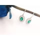 thumbnail image 3 of Aros con Esmeraldas Sostenibles en Plata ley 925, 3 of 3