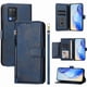 thumbnail image 1 of Funda tipo libro para REALME 8 5G con bolsillo con cremallera, cierre magnético, 7 ranuras para tarjetas y correa para la muñeca., 1 of 6