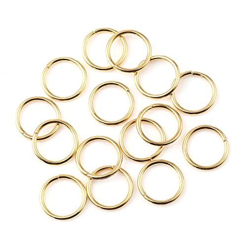 Aros de Salto HDSupplies 12 mm Acabado Dorado 200 piezas