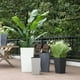 thumbnail image 5 of Macetero Plastico Alargado Premium Base Cuadrada Conica blanco, 5 of 9