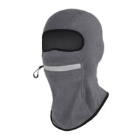 Ioensy - Máscara De Cara De Balaclava Hombres Mujeres Máscara De Esquí Suave Para Ciclismo Al Aire Libre Clima Frío Gris Oscuro