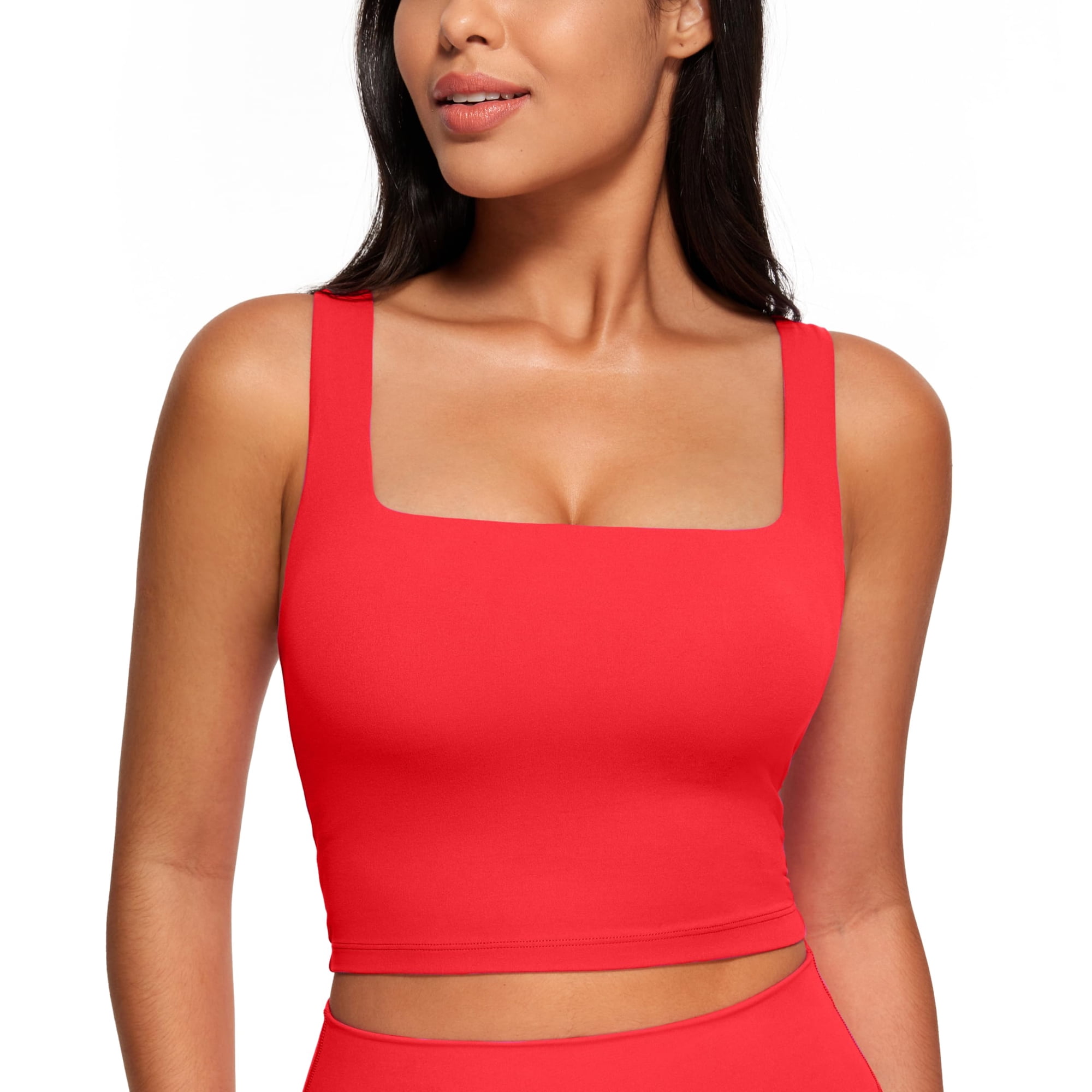 Sujetador Deportivo Crz Yoga Butterluxe Para Mujer, Cuello Cuadrado, Largo