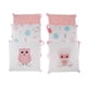 thumbnail image 1 of 6 Piezas Algodón Cuna Cojín Cama Infantil Cuna Protector Búho (Rosa), 1 of 5