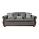 thumbnail image 1 of Sofá Con Resorte Estructural Grand Santi Chenille 4 Personas Gris X, 1 of 3