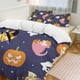 thumbnail image 2 of Halloween Pikachu Psyduck Eevee 3 Piece Sets Full/Queen Size - Reversible Microfiber Quilts with Shams Soft Lightweight Bedspread Coverlet Comforter for All Season Bed Sheets, 2 of 4
