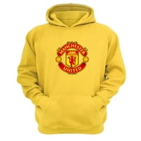 Genérico - Poleron Canguro Manchester United Amarillo Talla Xl Unisex