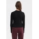 thumbnail image 3 of Polera Mujer Rib Abertura Puño Negro, 3 of 4