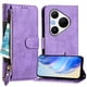 thumbnail image 4 of FOXDOCK Funda Tipo Cartera para Xiaomi Poco M6 Plus Cuero PU con Cremallera y Correa de Muñeca, Ranuras para Tarjetas, Soporte Plegable, Cierre Magnético, 4 of 5