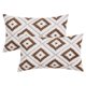 thumbnail image 1 of REGALWOVEN Paquete de 2 Fundas de Cojín Decorativas de Felpa Corta Suave Estilo de Lujo para Sofá Dormitorio Marrón 12" x 20", 1 of 7