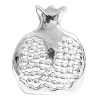 Genérico - Set 3 Escultura Figura Fruta Decoración Mesa Plateado Jhn