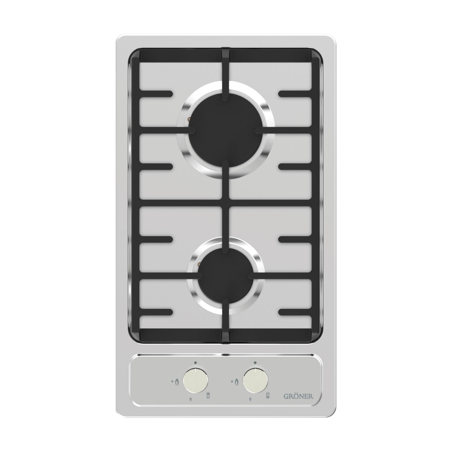 Groner - Encimera A Gas Inox 2q