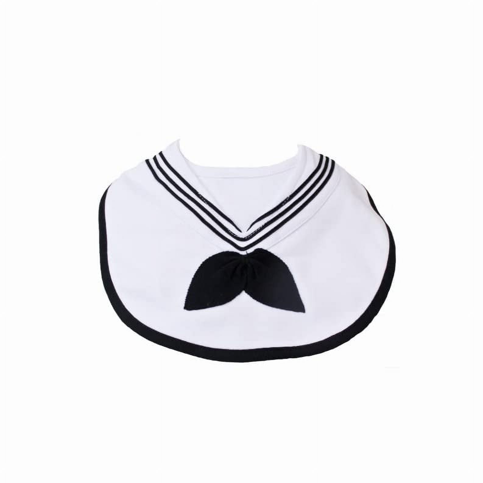 Trooper Clothing - Babero Sailor Trooper De Algodón Blanco Marino Con Pañuelo