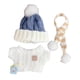 thumbnail image 1 of Conjunto De Bufanda Y Suéter Para Muñecas En Miniatura, Gorro Y Bufanda Para Muñecas De Peluche, Colgante Para Muñecas De Niña, Bufanda Marrón A Rayas, 1 of 3