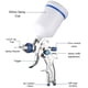 thumbnail image 2 of Set de pistolas pulverizadoras HVLP ENDOZER Professional Gravity Feed, 2 of 6