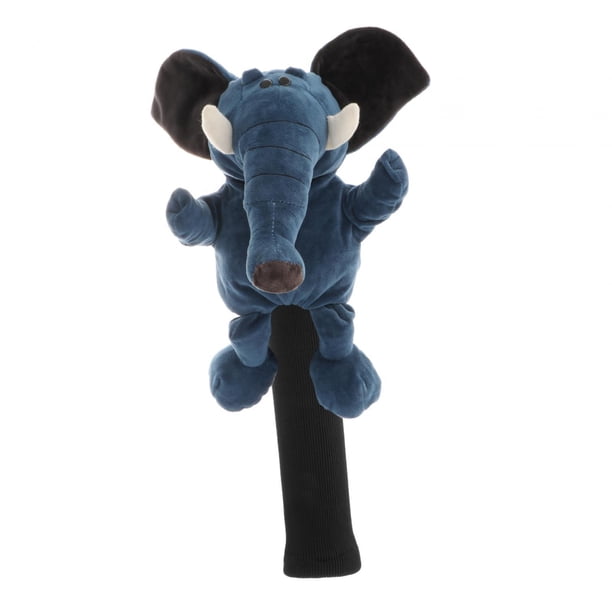 Funda de madera para cabeza de Golf, accesorios de Golf resistentes a los arañazos, protección larga para el cuello, novedad, regalo para Club, cubier elefante azul