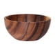 thumbnail image 2 of Ensaladera De Madera Natural Redonda De Primera Calidad, Utensilios Para Servir Frutas, Cuencos De 16x7 Cm, 2 of 5