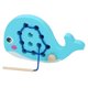 thumbnail image 4 of Juego De Cordones De Madera Montessori Juguete De Roscado Motor Fino Ballena Educativa, 4 of 5