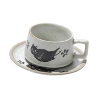Bothyi - Taza De Té Y Platillo, Versátil, Estilo Vintage, Para Café, Agua, Leche, Boda, Color Blanco