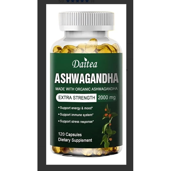 Ashwagandha 2000mg 120 Cápsulas Suplemento Natural