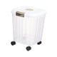 thumbnail image 4 of Contenedor De Alimentos Secos Contenedor De Alimentos Con Ruedas Para Gabinete Encimera Bocadillos Blanco 15 Kg, 4 of 5