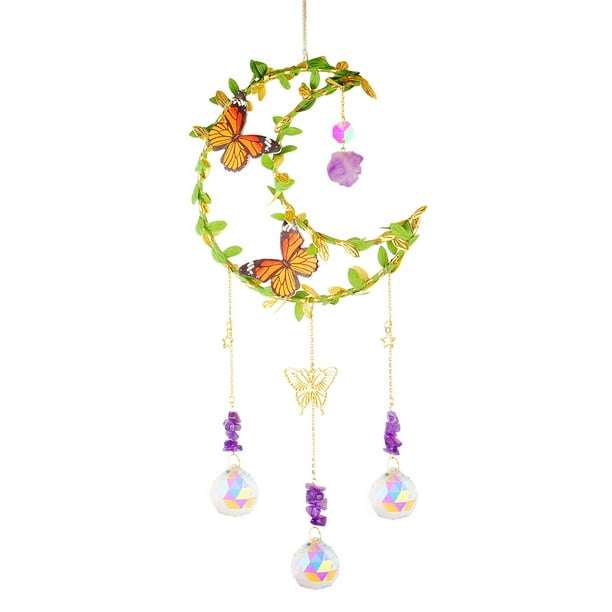 Gorgeous Crystal Wind Chime - Perfect for Home & Garden Decorations!