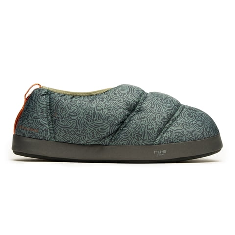 Pantufla Térmica Futaleufú Verde Gris Print Atakama Outdoor