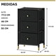 thumbnail image 4 of Velador Cajonera 3 Cajones Carry All Metal Madera Eco Cuero, 4 of 8
