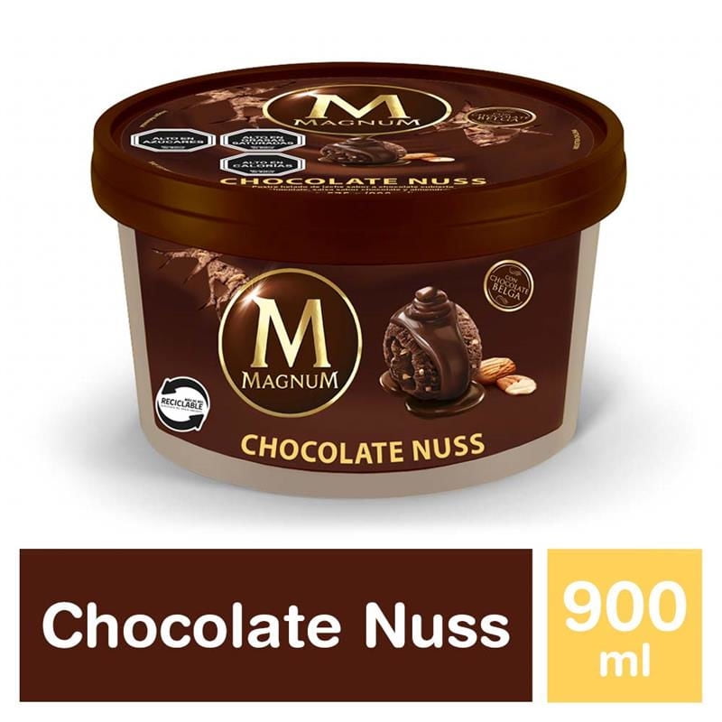Helado Postre Magnum Chocolate Nuss Pote