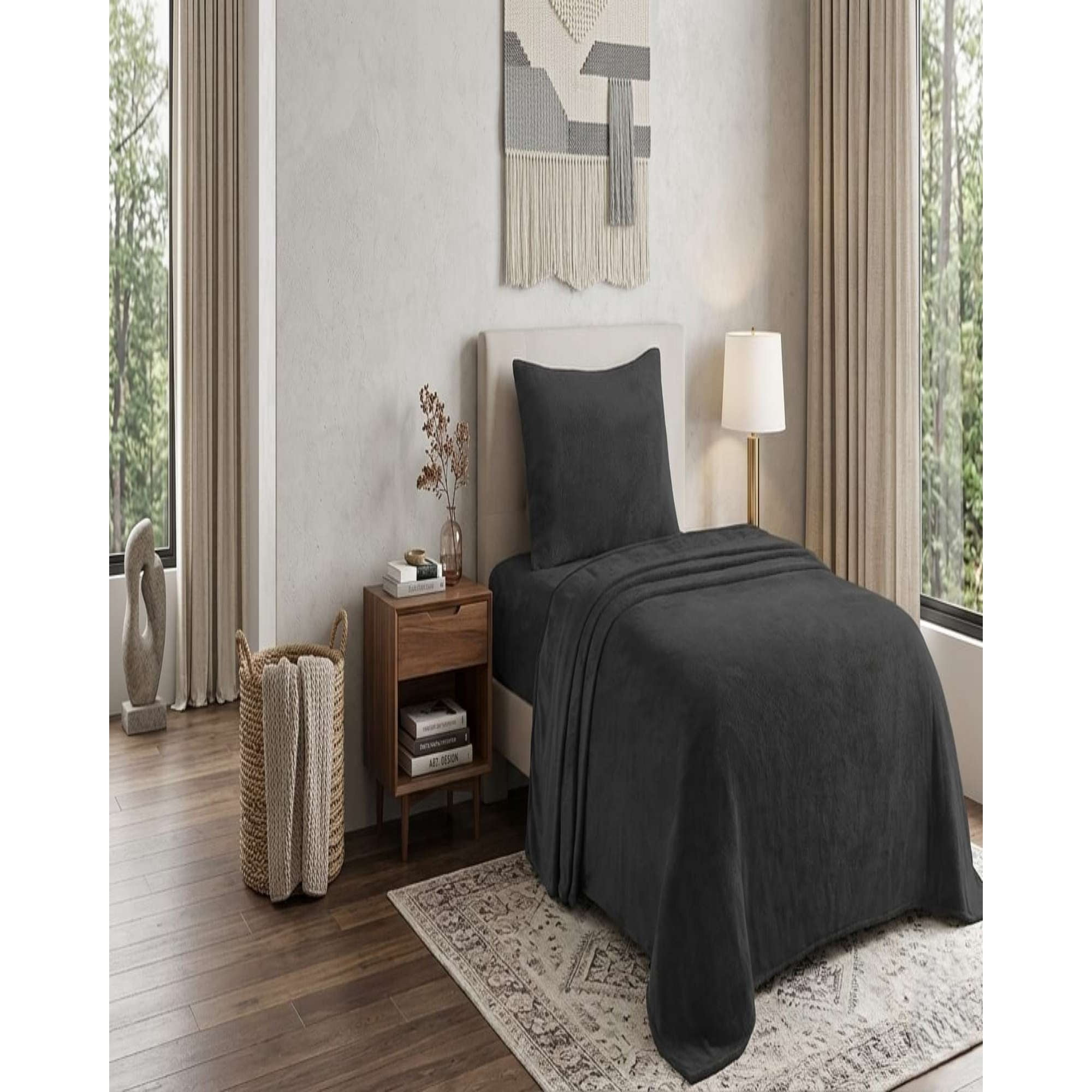 Myl Todo Hogar - Sábanas De Invierno Polar Plush Premium Plaza Y Media