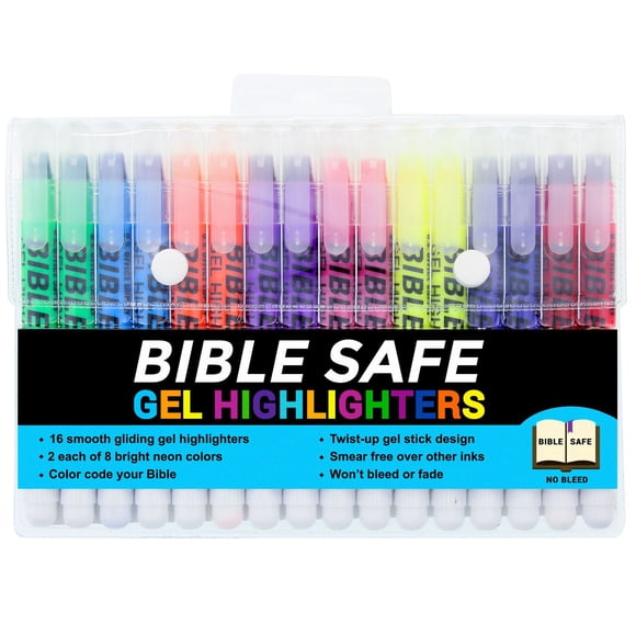 Resaltadores de gel US Office Supply – Pack de 16 colores surtidos