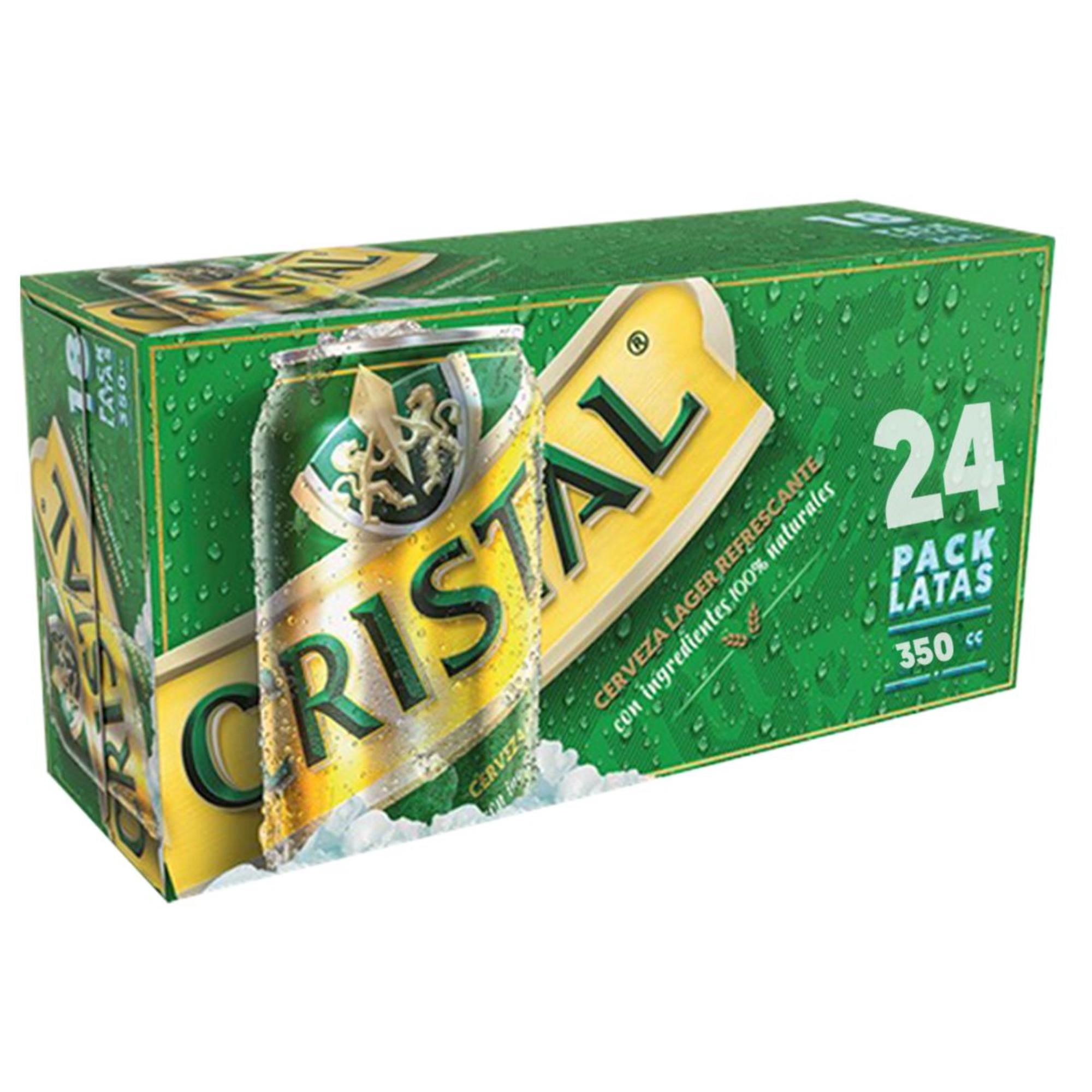 Cerveza Lager Latas Pack. 24 Un Cristal