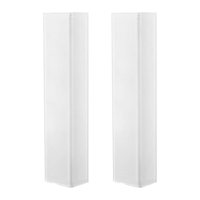 Ioensy - 2 Fundas Para Armadura De Fácil Instalación Para Eventos, Espectáculos, Bodas, Color Blanco, 2 M
