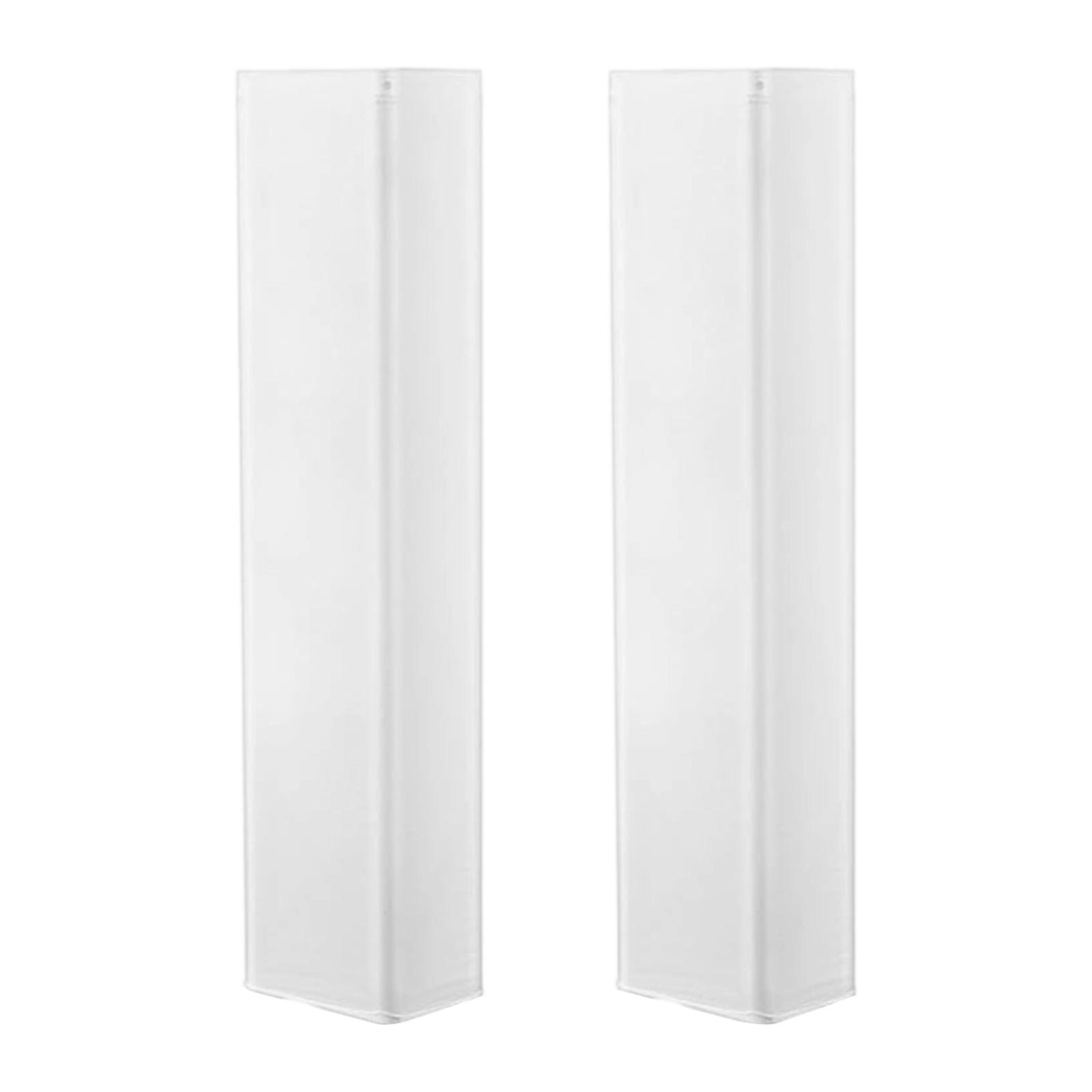 Ioensy - 2 Fundas Para Armadura De Fácil Instalación Para Eventos, Espectáculos, Bodas, Color Blanco, 2 M