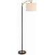 thumbnail image 2 of Lámpara de Piso Rayna 360 Lighting 156 cm Pantalla Cilíndrica Negro y Dorado, 2 of 9