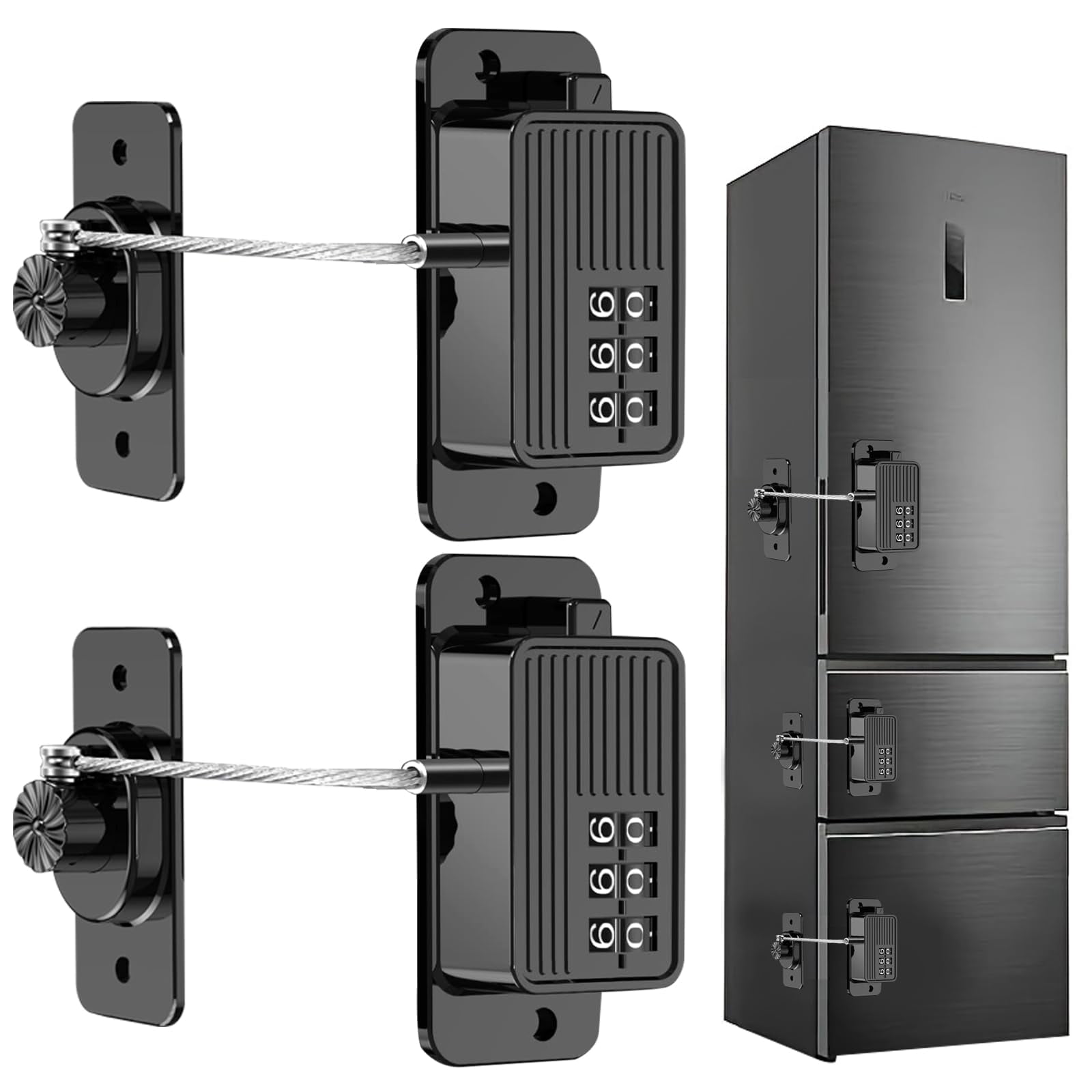 Cerradura De Puerta Para Frigorífico, Frigorífico Y Congelador Wilniry Con Contraseña