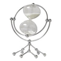 Magideal - Reloj De Arena De 30 Minutos, Reloj De Arena, Adorno Con Temporizador, Estilo Retro, Moda, Decoración De Escritorio Tradicional, Estatua Giratoria De , Argén