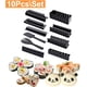 thumbnail image 5 of Kit para hacer sushi, 10 herramientas para hacer sushi con 4 moldes para rollos de arroz y 2 espátulas de tenedor, herramienta casera para hacer sushi, kit para principiantes., 5 of 7