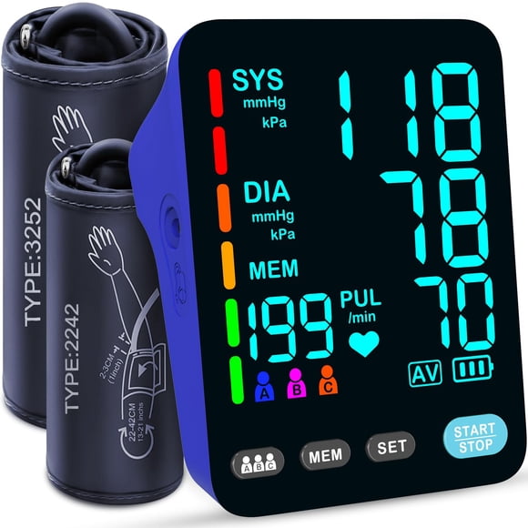 Monitor de Presión Arterial YONLO 3x199 Memoria Azul