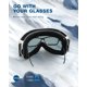 thumbnail image 3 of Gafas de nieve ZIONOR Lagopus, protección UV, antivaho, VLT, 8,6%, 3 of 7