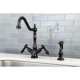 thumbnail image 3 of Grifo de cocina Kingston Brass KS1235ALBS 20 cm bronce aceitado, 3 of 5