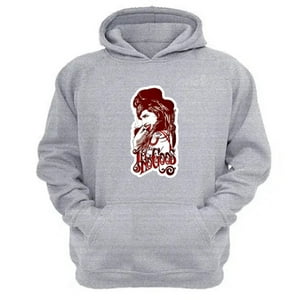Genérico - Polerón Canguro Amy Winehouse Gris Claro Talla L Unisex