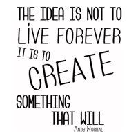 Rienda Libre Graphics - Decomural Live Forever Andy Warhol Life Ws-44023