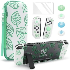 Genérico - Compatible Con El Juego De Fundas Protectoras Para Nintendo Switch/Oled: Funda De Almacenamiento, Protector De Pantalla De Cristal Templado Y Asas Para Los Pulgares.-Para Switch