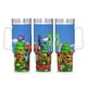 thumbnail image 1 of Critters Sonrientes Vaso aislado de acero inoxidable con asa, diseño temático, regalo para familia, amigos y fans; incluye pajita y encaja en el portavasos estándar, 40 oz, 1 of 6