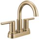 thumbnail image 1 of Grifo de baño Delta Nicoli Centerset con pulverizador dorado, 1 of 8