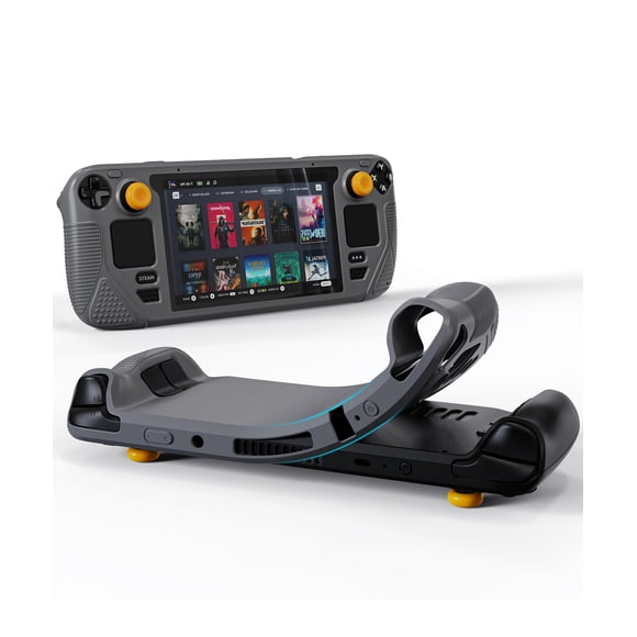 Funda Steam Deck De Silicona Para Oled lcd Color Gris