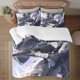 thumbnail image 1 of Kaiju No.8 Face on print Soft Bed Set Lightweight 3 Pieces Bedding Sets for All Season Comforter Set Easy Care, 1 of 5