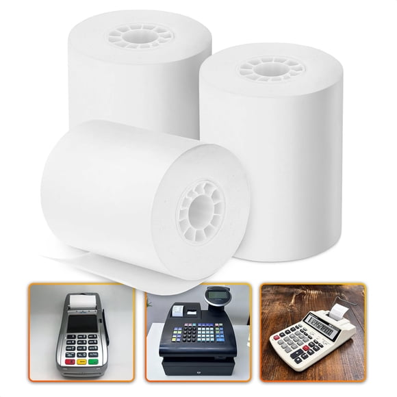 Cinta para Calculadora Reluen 5,7 cm x 26 m Pack de 3 unidades Blanco