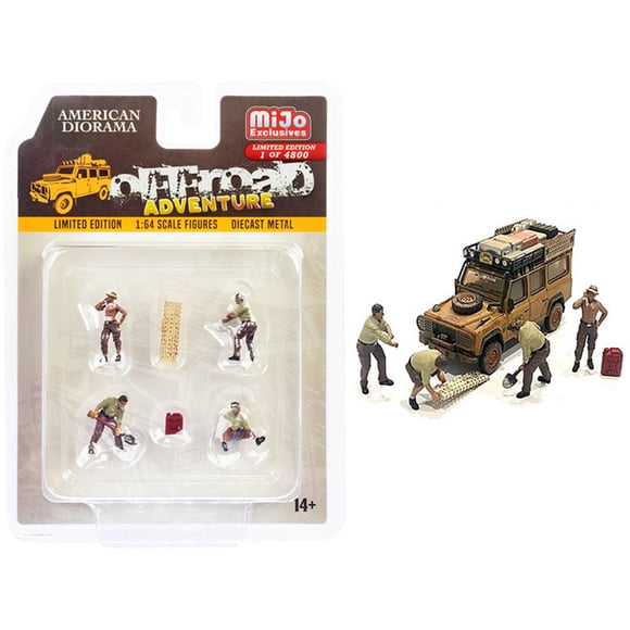 Set American Diorama Off-Road Adventure de 6 piezas
